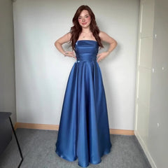 Tube Top Lace-up Waist-controlled Elegant Evening Dress - Otaj Gifts