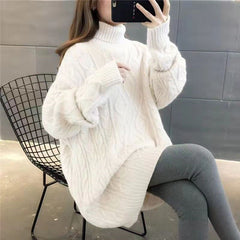 Long Loose All Matching Lazy Style Sweater - Otaj Gifts