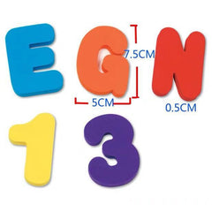 Numbers and letters stickers Bath toys - Otaj Gifts