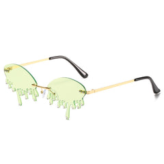 Sunglasses Personality Tear-shaped Visor Glasses - Otaj Gifts