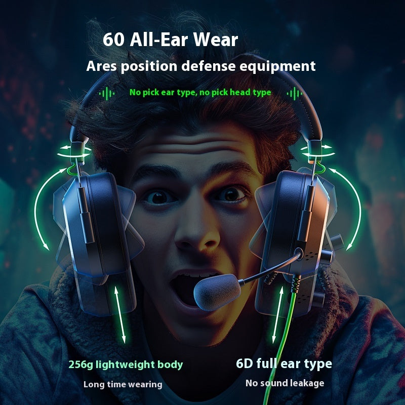 G810 Auditory Discrimination Wired Headset Wire Control Gaming Headset - Otaj Gifts