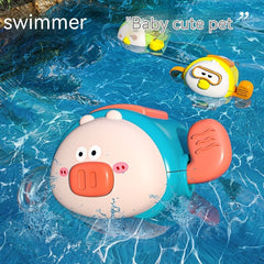 Children's Bath Toys Cartoon Clockwork Bath Water Toys - Otaj Gifts