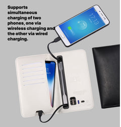 The Charging Wallet Is An Indispensable And Versatile Companion For Everyday Travel. With A Built-in Charging Module, The Battery Life Of The Mobile Phone Is Worry-free. - Otaj Gifts