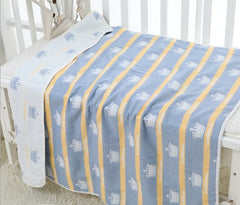 110 * 110cm baby bath towel cover blanket gauze children quilt quality baby children pure cotton 6 six layer gauze bath towel - Otaj Gifts