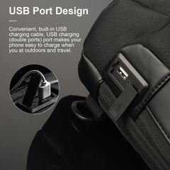 Men's Waterproof Oxford Multifunction Crossbody Bags Anti-theft Shoulder Bags Messenger Sling Chest Bag Pack For Male Sling Shoulder Crossbody Waterproof Anti-theft Chest Bag Backpack Pack USB - Otaj Gifts