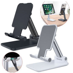 Metal Desktop Tablet Holder Table Cell Foldable Extend Support Desk Mobile Phone Holder Stand For iPhone iPad Adjustable - Otaj Gifts