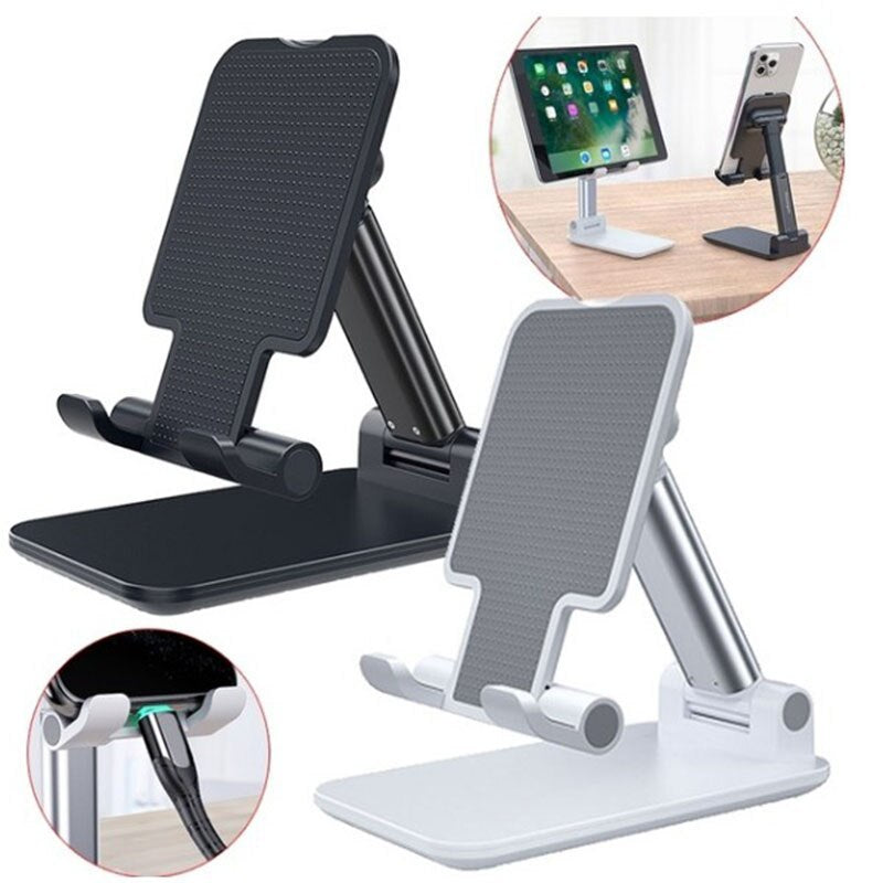 Metal Desktop Tablet Holder Table Cell Foldable Extend Support Desk Mobile Phone Holder Stand For iPhone iPad Adjustable - Otaj Gifts