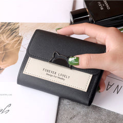 Small Purse Female Short Style Folding Personality Student Mini Money Clip - Otaj Gifts