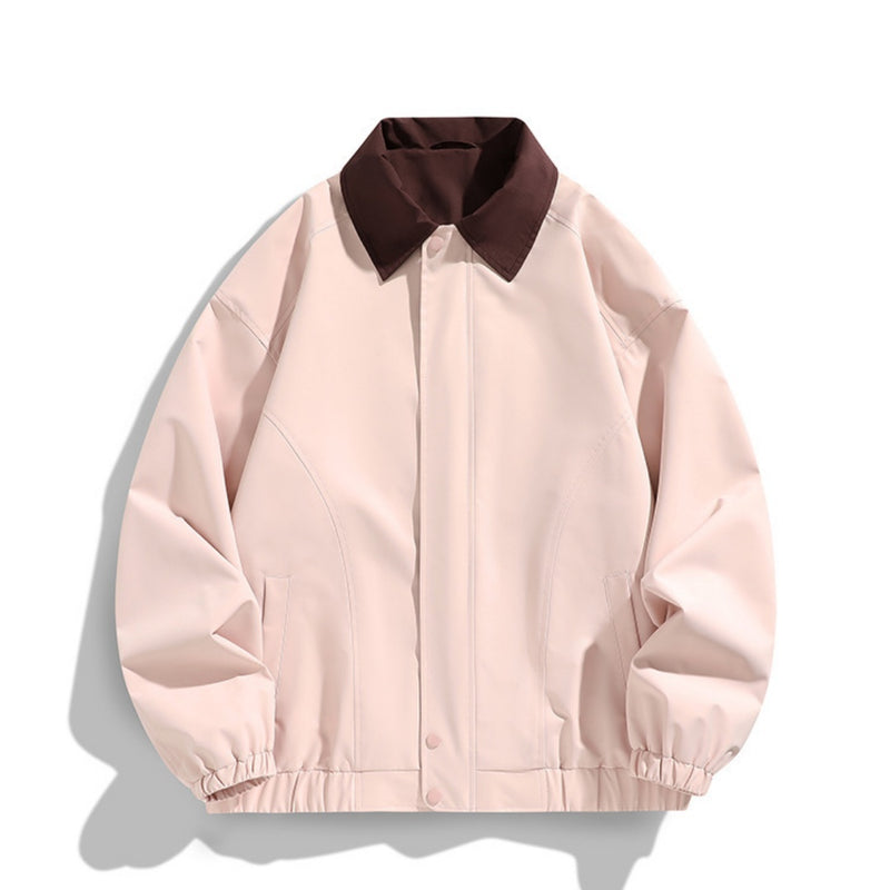 Pure Color All-matching Polo Collar Jacket Top - Otaj Gifts