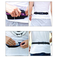Sports Waist Bag With Double Pocket Slim Zip Running Phone Belt Bags - Otaj Gifts