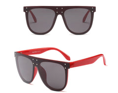 Fashion men and women glasses big box face slimming sunglasses - Otaj Gifts