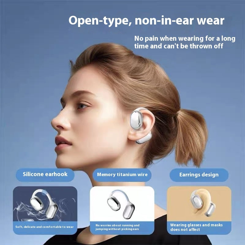 Super Long Battery Life And Comfortable Gaming OWS Open Wireless Bluetooth Headset - Otaj Gifts