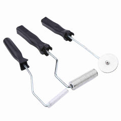 3Pcs/set Aluminum Alloy Fiberglass Bubble Paddle Tool Laminating Roller Kit for FRP Mould(Sawtooth) - Otaj Gifts