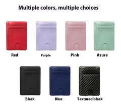 Multiple Card Slots Portable Pu Leather Credit Card Bag Card Holder - Otaj Gifts