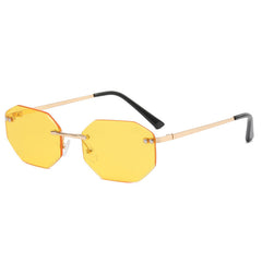 Frameless Polygon Fashion Glasses For Men And Women - Otaj Gifts