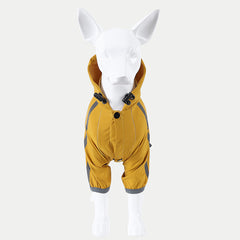 Dog Raincoat With Reflective, Waterproof Dog Rain Jacket With Hood, Leash Hole, Reflective Strap For Small Medium Dogs, Lightweight Puppy Clothes - Otaj Gifts