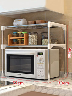 Microwave Shelf Rack Kitchen Shelf Spice Organizer Kitchen Storage Rack Bathroom Organizer Shelf Book Shoes Shelve - Otaj Gifts