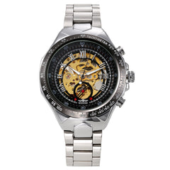 Men's Personality All-steel Hollow Automatic Mechanical Watch - Otaj Gifts