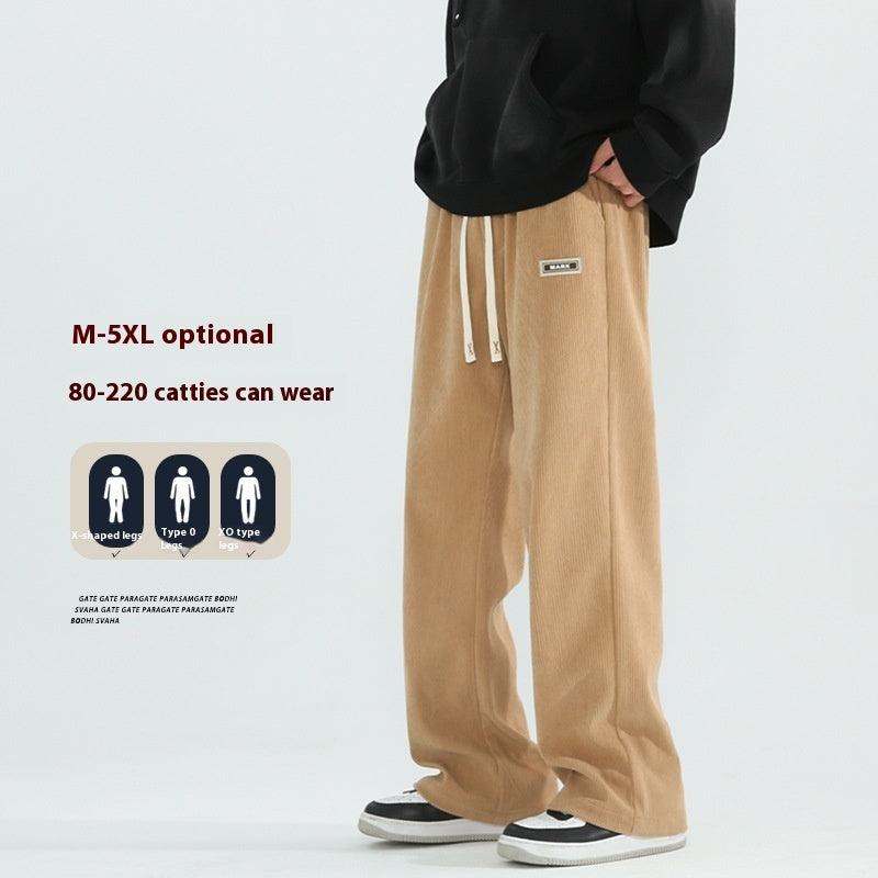 Men's Autumn And Winter Straight Pants Casual All-matching - Otaj Gifts