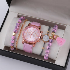 Ladies Graduated Belt Watch Jewelry Set - Otaj Gifts
