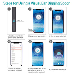 Wireless Ear Wax Remover Camera HD Ear Endoscope Spoon Pick Cleaning Tools Kit - Otaj Gifts