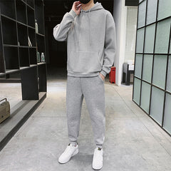 Men's Sweater Suit Ankle-tied Sweatpants Long Sleeve Sports Suit - Otaj Gifts