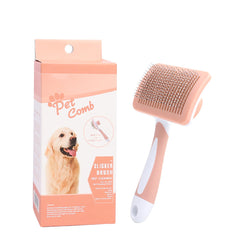 Self Cleaning Slicker Brush For Dogs, Cats Pets-One Click Cleaning Function-Gentle Effective Cat, Pet Dog Hair Remover-Dog Grooming Accessories For Small, Medium Large Dogs - Otaj Gifts