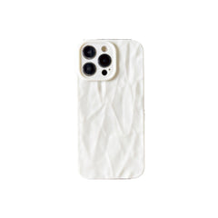 Simple Solid Color Pleated Pattern Phone Case Frosted Protective Cover - Otaj Gifts
