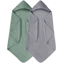 6-layer Hooded Bath Towel Seersucker Gauze Bath Towel For Children - Otaj Gifts