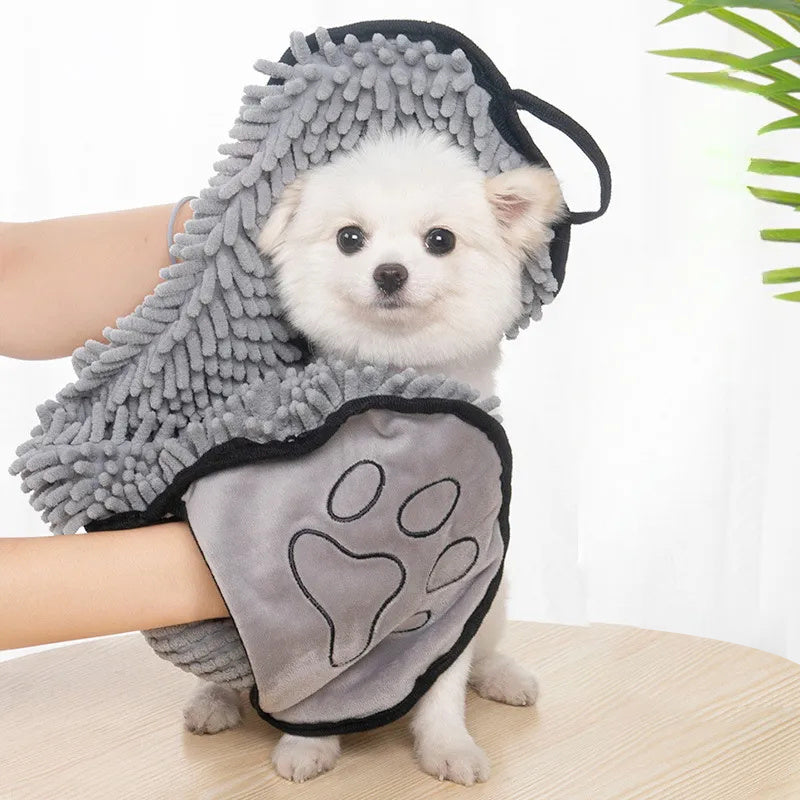 Absorbent Dog Towel, Microfiber Quick Drying Towel Machine Washable With Hand Pockets Pet Towel For Medium Large Dog Super Absorbent Pet Towel Quickly Dry Your Dog Or Cat After Bath Time - Otaj Gifts