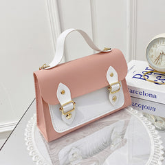 Clear Double Clasp Chain Portable Small Square Bag - Otaj Gifts