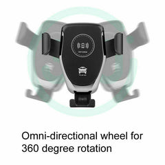 10W QI Wireless Fast Car Charger Mount Holder Stand Automatic Clamping Charging - Otaj Gifts