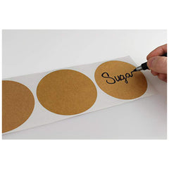 500Pcs Kraft Paper Labels Round Self Adhesive Stickers Baking Bag Labels - Otaj Gifts