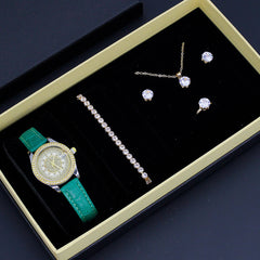 New Ladies Watch Good-looking Cross-border Valentine's Day Watch Jewelry Suit With Decoration - Otaj Gifts