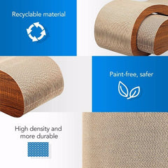 2 In 1 Cat Scratching Board Lounger Bed - Otaj Gifts
