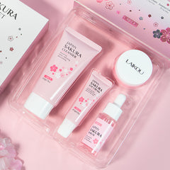 Sakura Skin Care Set 4-piece Set Cleansing Eye Cream Face Cream - Otaj Gifts