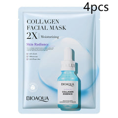Collagen Face Mask Moisturizing Firming Face Sheet Mask Hyaluronic Acid Facial Masks Beauty Skin Care Gel Skin Care - Otaj Gifts