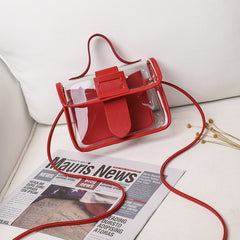 Transparent bag stylish small square bag - Otaj Gifts