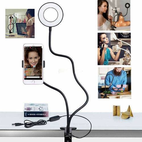 Ring Light Dimmable Lighting Phone Selfie Tripod Stand Makeup Live Lamp - Otaj Gifts