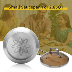 WANGYUANJI Non-Stick Stainless Steel Saucepan With Lid, 2.85QT Small Soup Pot For All Stoves, Oven Save, Dishwasher Safe - Otaj Gifts