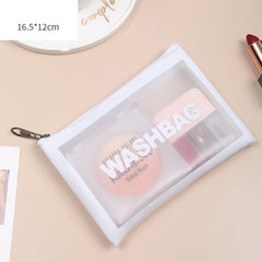 Pu Transparent Three Piece Makeup And Wash Bag Large Capacity - Otaj Gifts