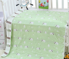 110 * 110cm baby bath towel cover blanket gauze children quilt quality baby children pure cotton 6 six layer gauze bath towel - Otaj Gifts