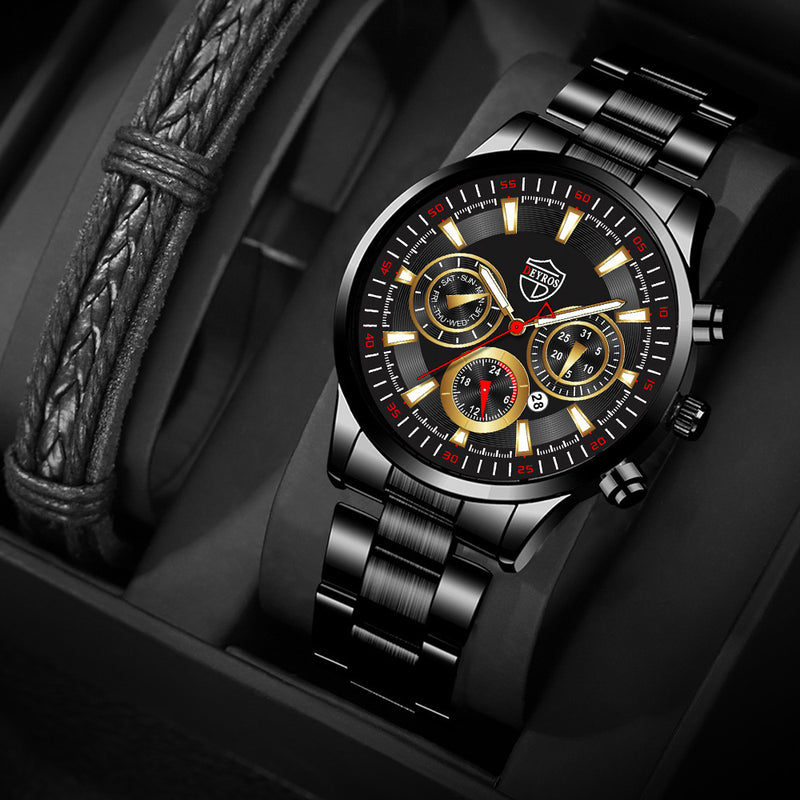 Fashion Men's Watch Fashion Luminous Calendar Watch Business Sports - Otaj Gifts