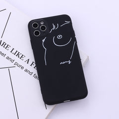 Compatible with Apple , Line phone case - Otaj Gifts