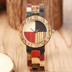 Full color wooden creative digital watch - Otaj Gifts