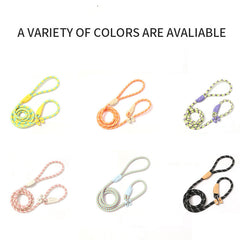 Dog Rope Pet Pulling Rope Puppy Strap Traction Rope Heavy Duty Belt Large Dog Leash Dog Collar Strap Dog Training Pet Harness Hands-Free Leash For Small Dogs Multicolor Pet Supplies - Otaj Gifts