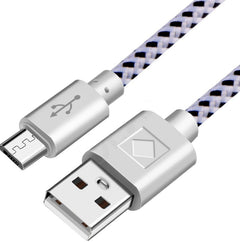 Woven nylon cloth data cable - Otaj Gifts