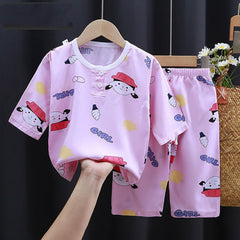 Summer Clothes Cotton Silk Air-conditioning Clothes Baby Clothes - Otaj Gifts