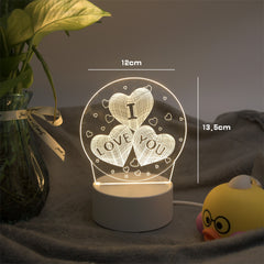 Creative small table lamp bedroom dormitory birthday gift - Otaj Gifts
