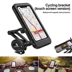 Waterproof Motorcycle Bike Mobile Phone Holder Magnetic Universal Bicycle GPS 360 Degree Swivel Adjustable Motorcycle Cellphone Holder - Otaj Gifts